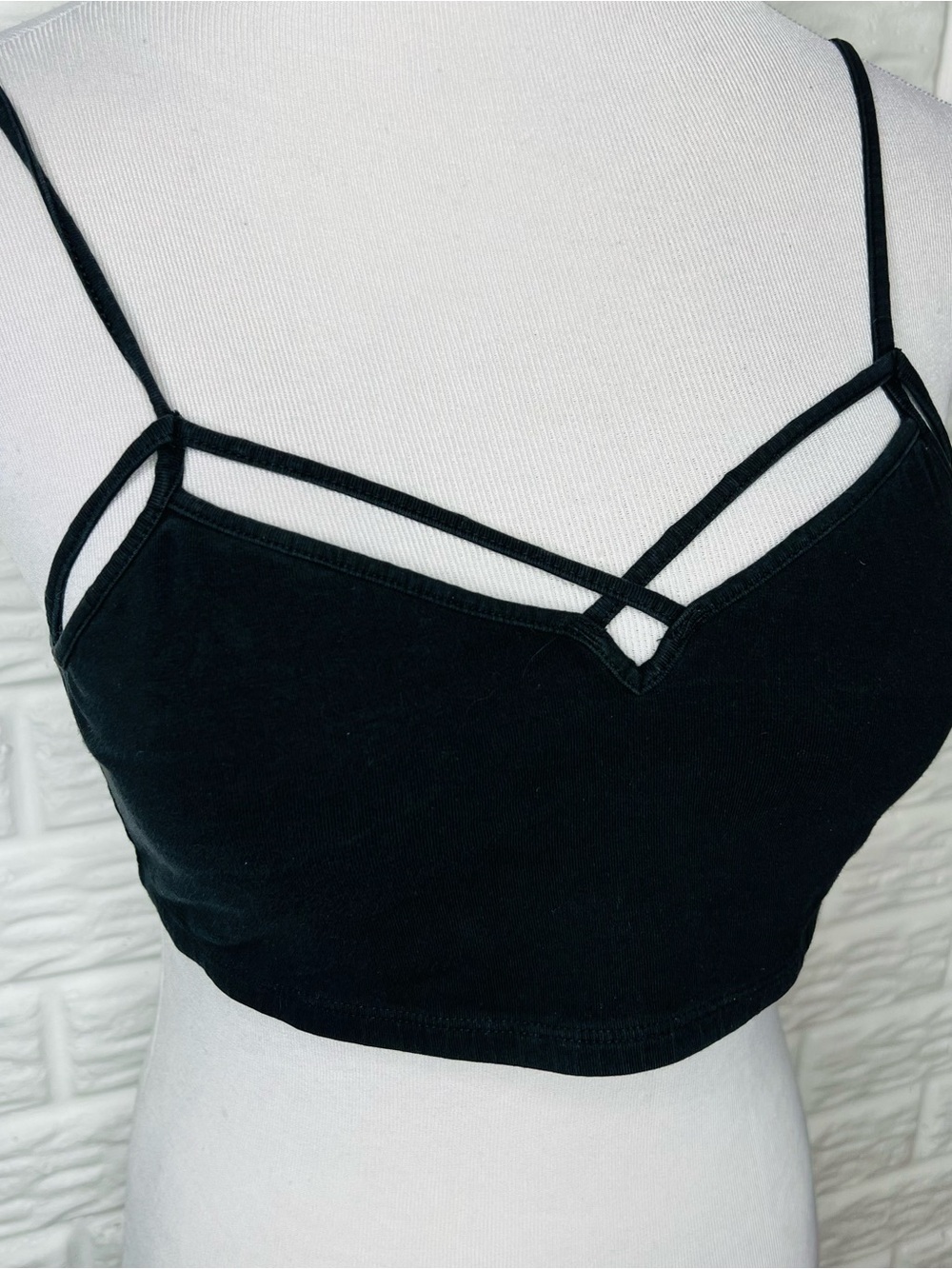 EXPRESS Black Strappy Bralette Size M - Picture 2 of 6